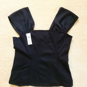 Anthropologie Black Princess Seam Tank
